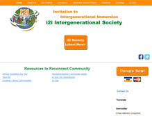 Tablet Screenshot of intergenerational.ca